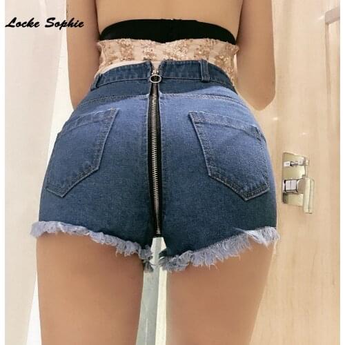 1pcs High waist Sexy Womens jeans denim shorts 2021 Summer Denim Splicing hole shorts Ladies Skinny super Nightclub short jeans
