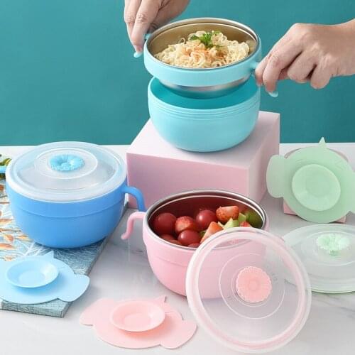 1pc Cartoon Baby Bowls Plate Children Food Container Placemat Dishes Infant Feeding Bowl Child Kids Feed Plate Tableware