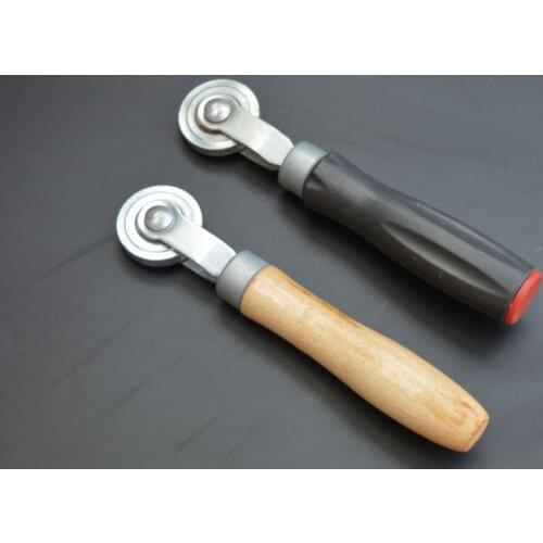 1PC wooden handle roller +1PC plastic Silicone handle Pressure Seam Rollers for welder or car tire repair