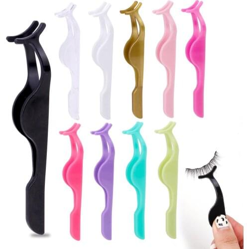10/30Pcs Lashes Forceps False Eyelashes Tweezers Lash Applicator Eyebrow Clip Eyelashes Curler Nipper Auxiliary Clamp Makeup Too