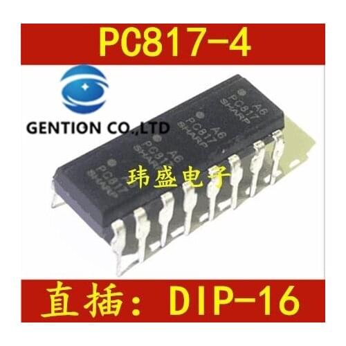 10PCS PC847 light coupling four groups PC817 PC817-4 DIP16 PC817 in stock 100% new and original
