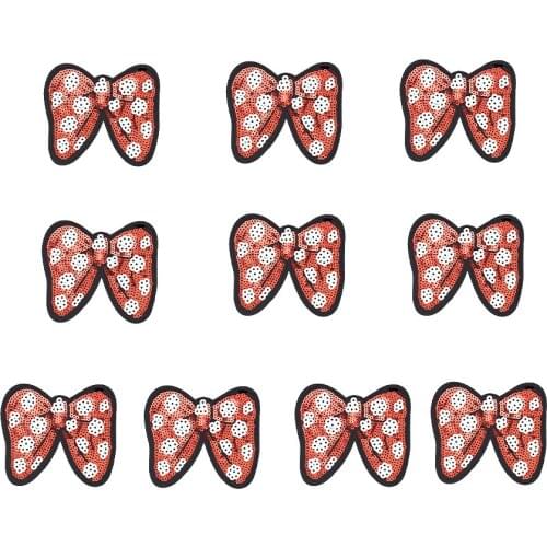 10pcs Sequined Butterfly Embroidery Patches for Clothing Iron on Transfer Applique Patches for Clothes Sew on Embroidered Badge