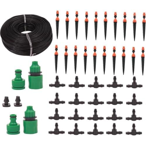 20M Micro Drip Adjustable Automatic Watering Garden Irrigation Automatic Drip Watering Kit Spray Cooling Potted Lawn Garden DIY