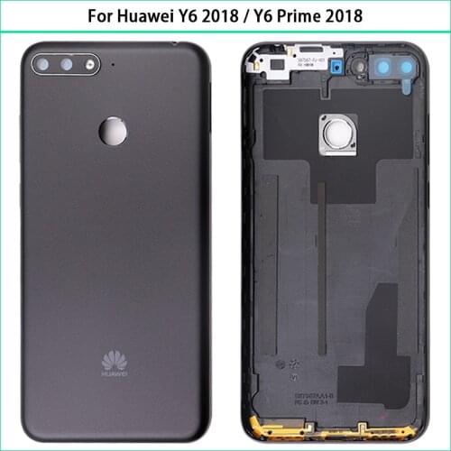 New Y6 2018 Battery Cover For Huawei Y6 2018/Y6 Prime 2018 Phone Back Rear Housing Case Cover Lid