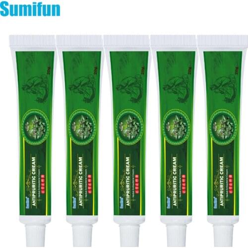 5pcs Sumifun Psoriasis Dermatitis Cream Eczema Antibacterial Ointment Relieve Itching Chinese Herb Medical Plaster Skin Care