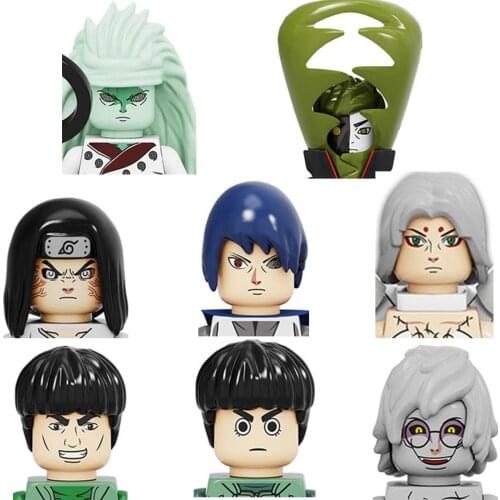 8pcs Jpanese Anime Mini Man Figure Mini Man Bricks Blocks