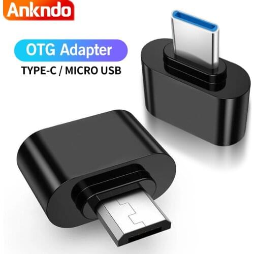 ANKNDO OTG Type C Adapter 2.0 Type c to usb Phone Adapter Micro Usb c Connector Laptops To Usb Mouse Gamepad Flash Disk Otg Plug