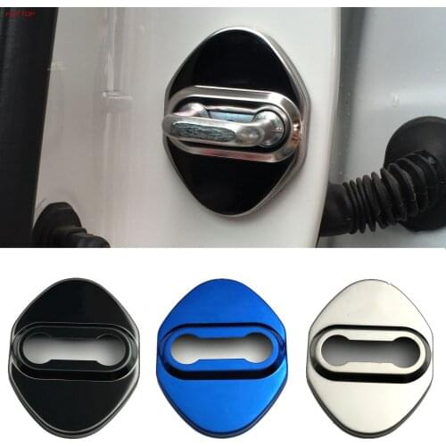 Free Shipping ! For Honda Accord / Odyssey / FitSaloon / CRV / HRV / Vezel Door Lock Cover Caps Protective Car-styling 4pcs/set