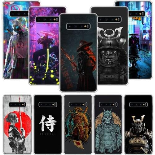 Samurai Japanese Art Phone Case For Samsung Galaxy S10 S20 S21 S9 S8 S7 Note 10 20 9 8 FE J4 J6 Ultra Plus Lite Pro + Edge Cover