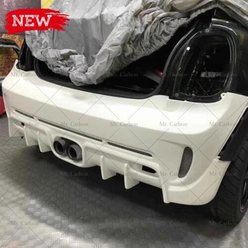 FOR MINI COOPER F55 F56 F57 DGARBION STYLE GLASS FIBER FRONT/REAR BUMPER TRIM BODY KIT TUNING JCW F55 F56 F57 FRP BUMPER RACING