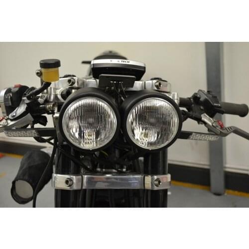 Headlight Dual Yellow Lens Twin Dominator Motorcycle for streetfigher or naked bike