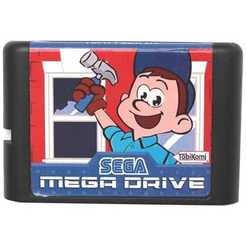 Fix It Felix Jr 16 bit MD Game Card For Sega Mega Drive For Genesis