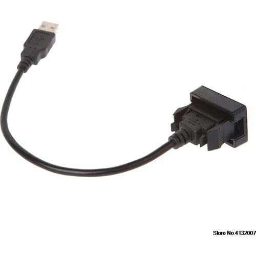 AUX USB Port Cable 12-24V Cord Wire USB Charging Adapter for Toyota Vios/Corolla