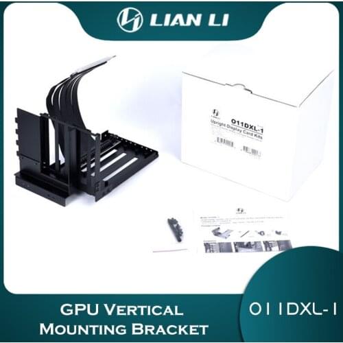 LIANLI ROG Certified Upright GPU Display Card Kit,For O11 Dynamic XL Case,200mm PCI-E 3.0 Express 16X Riser Card Adapter Extende