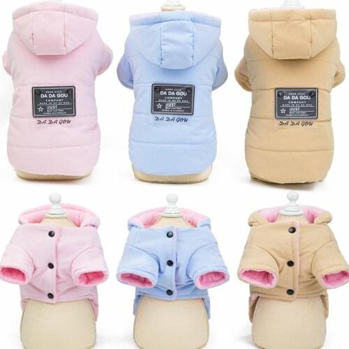 Cute Dog Clothes For Small Dogs Cats Pug French Bulldog Chihuahua Cotton Pet Clothes Puppy Shirt Winter Dog Coats Jackets S-XXL