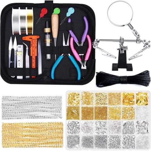 Jewelry Making Kits for Adults, Earring Charms, Jewelry Wires, Jewelry Findings and Helping Hands for Jewelry Making