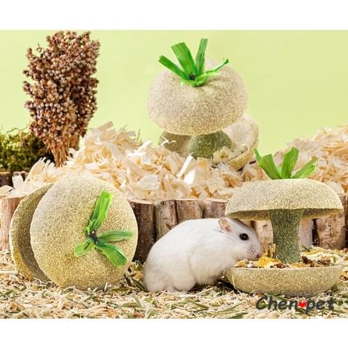 Small Animal Natural Chewing Toy Hamster Grass Molar Feed Toy Pet Teeth Grinding Supplies for Chinchillas Guinea Pig Rat