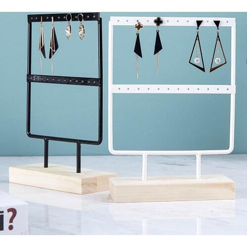 New Steel Stand for Earrings Pendants Bracelets Jewelry Display Stud Earrings Holder Jewellery Rack 2 Colors