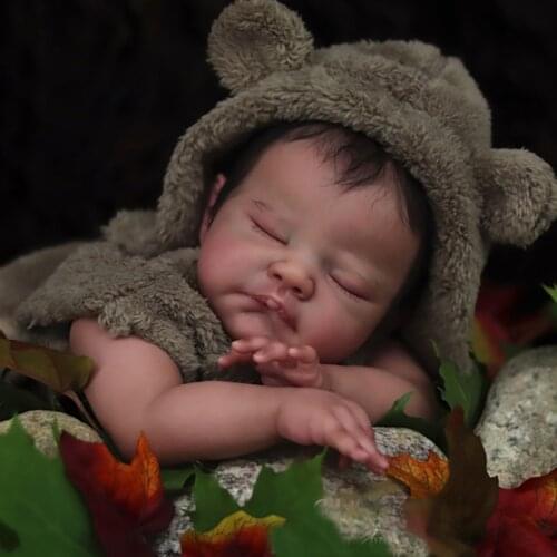 New Hot Sale 22Inch Reborn Doll Kit August Popular Reborn Baby Kit Lifelike Touch Looklike Real DIY Reborn Kit Drop Shipping