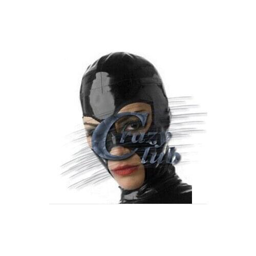 New Rushed Sale Erotic Latex Latex fashion hood rubber mask women pure nature handmade latex Free Shipping Fast Delivery