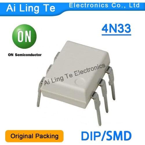 4N33 4N33M 4N33VM 4N33SM 4N33SR2M Optocoupler Original Packing