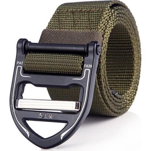 Outdoor Tactical Belt Mens Military Nylon Quick Drying Multifunctional Training Army Fans Metal Buckle Waist Strap 3.8cm Cinto