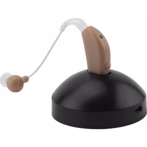 Rechargeable Mini Best Digital Tone Hearing Aid Behind The Ear Sound Amplifier Adjustable Tone Hearing Aids Ear Care US Plug