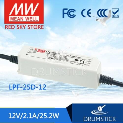 Prosperity MEAN WELL LPF-25D-12 12V 2.1A meanwell LPF-25D 12V 25.2W Single Output LED Switching Power Supply