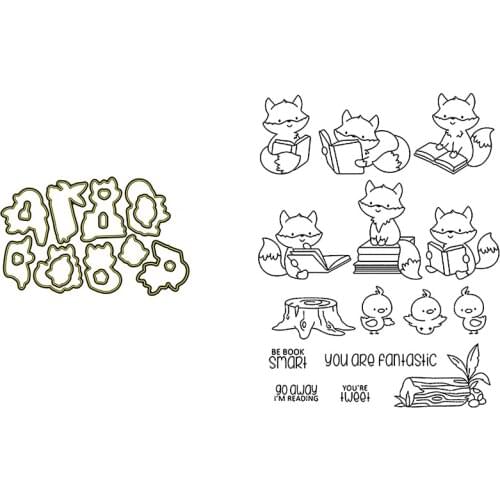 Clear Stamps And Cutting Dies Book Smart Fox You Are Fantastics Book For DIY Scrapbook Photo Album Craft Card 2021 New