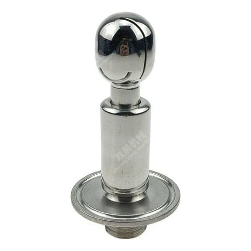 Sanitary 1/2"MNPT x 1.5" Tri Clamp Micro CIP Spray Ball 25mm Diameter