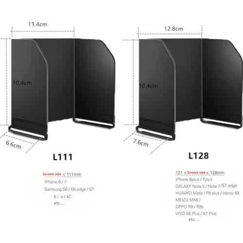 Remote Control Sunshade mobile phone Sun shade Anti-glare hood For DJI mavic air 2 / mavic mini drone Accessories