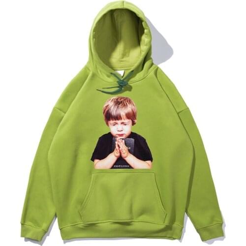 Korean Style Street Hip-hop Sports Loose Oversized Plus Fleece Hooded Sweater Men And Women Autumn Tide Brand Printing