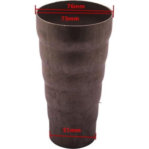 6 Step Universal Stainless Steel Car Exhaust Pipe Reducer Sleeve Pipe Cone