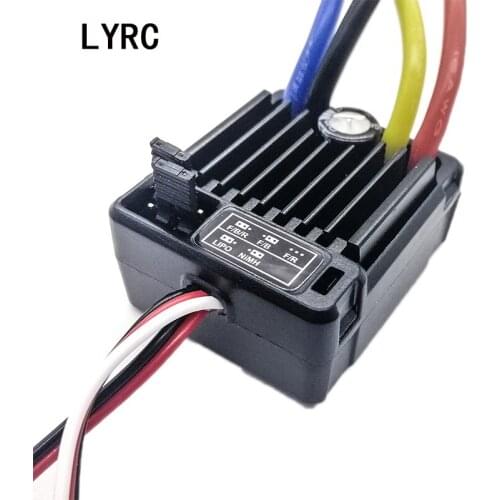 LY 1 Pcs HobbyWing QuicRun1060 60A Brushed ESC 2-3S LiPo Waterproof Electric Speed Controller for RC 1/10 Trucks Rock Crawlers