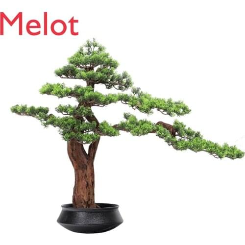 Yingke Pine Bonsai Zen Chinese Ceramic Emulational Greenery Bonsai Home Decoration Ornaments