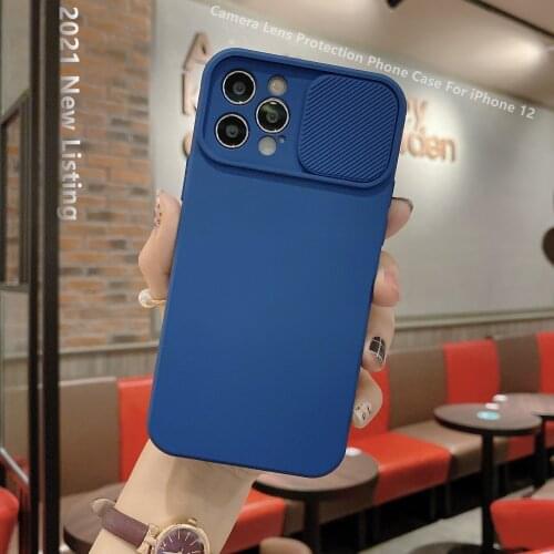 Camera Lens Protection Phone Case For iPhone 12 11 Pro Max 6 7 8 6s Plus Xr XsMax X Xs SE 2020 12 Color Candy Soft Back Cover on
