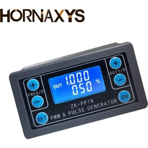 ZK-PP1K Dual Mode LCD PWM Signal Generator 1-Channel 1Hz-150KHz PWM Pulse Frequency Duty Cycle Adjustable Square Wave Generator