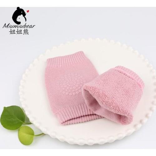 1 Pair Baby Knee Pads Crawling Safety Elbow Infant Cushion Black Baby Leg Warmer For Kids Knee Support Protector Baby Kneecap