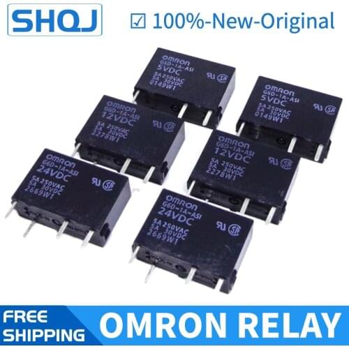 10PCS OMRON RELAY G6D-1A-ASI 5VDC 12VDC 24VDC G6D-1A 5V 12V 24V DC Brand new and original relay