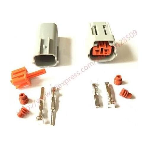 10 Set Sumitomo 2 Pin way gray male female Fog lamp plug waterproof auto connector with pins 6195-0006 6189-0176