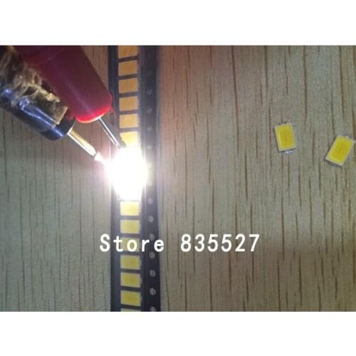100pcs LED 5730 5630 SMD lamp beads 0.5W 55-60LM copper brackets nature white / pure white / warm white light-emitting diode