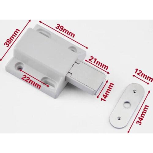 4PCS Invisibility Push To Open Magnetic Door Drawer Cabinet Catch Touch Latch Cupboard Push To Open cabinet catch