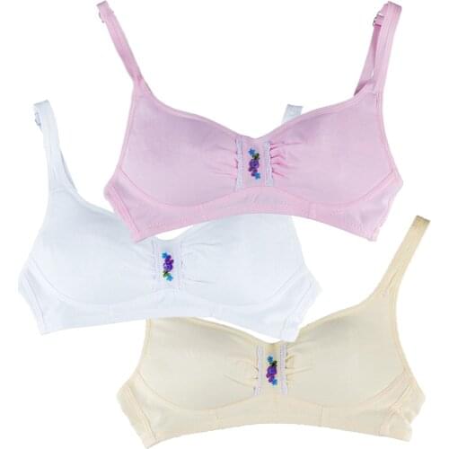 6pcs/lot training bras for girls teenage underwear kids bras young children girl student bra top thin underwear for child teens