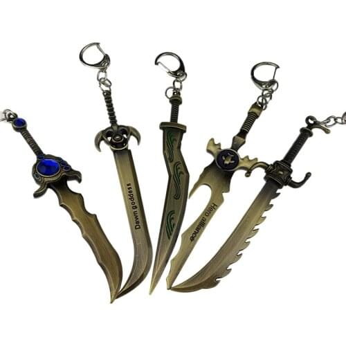 Fooderwerk Jewelry Zinc Alloy Weapon Sword Pendant Key Chain Exiled Blade Rabbit Girl Metal Creative Game Peripheral Key ring