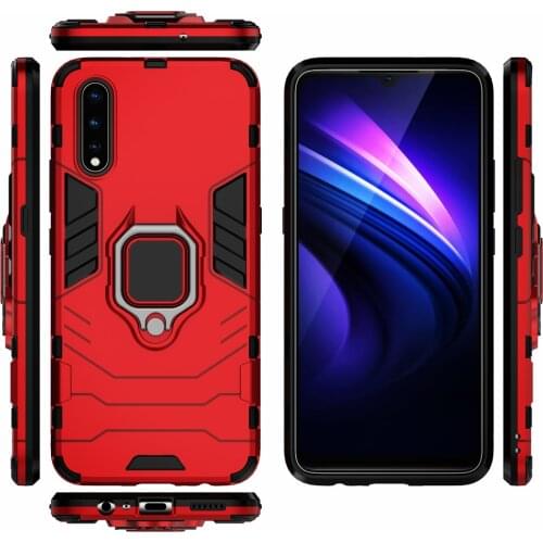 Phone Holder Finger Ring Case For Vivo V17 Neo Magnetic Armor Cover on the For Vivo iQOO Neo Cover For Vivo V17 Neo/S1/Z5/Y7S