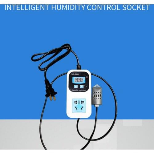 Digital Humidity Controller Switch Socket Humidifier for Warehouse US Plug