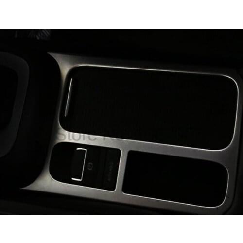 For Volkswagen VW Tiguan 2012 2013 2014 2015 Matte Chrome Interior Car Center Consoles Watter Cup Holders Cover Molding Trim