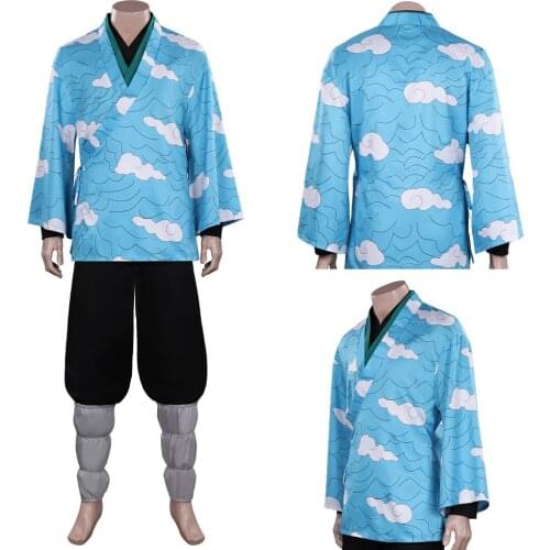 Game Demon Slayer Kimetsu no Yaiba : Hinokami Kepputan-Urokodaki Sakonji Cosplay Costume Outfits Halloween Carnival Suit