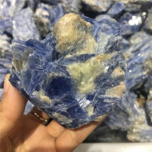 Amazing natural blue crystal spar rough stones and minerals specimen healing crystal raw gemstone for home decoration&collection