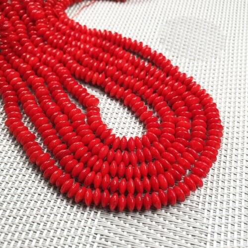 Round shape Natural Stone coral Punch beads loose beads isolation bead for Jewelry Making DIY for bracelet necklace Accessories
